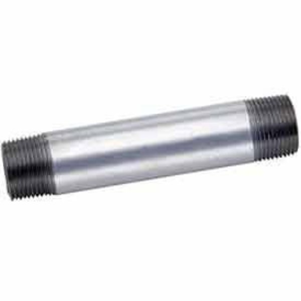 Anvil 2 x 4 Galvanized Steel Pipe Nipple, Lead Free, 150 PSI 0831037809